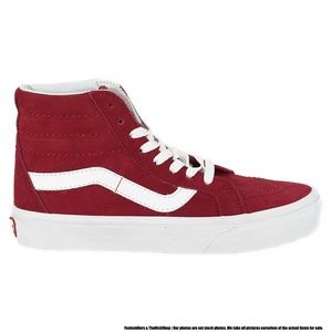 vans red high cut